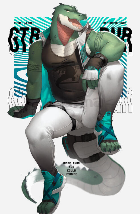 outfit design for @TorfiTheCrocco (twt)