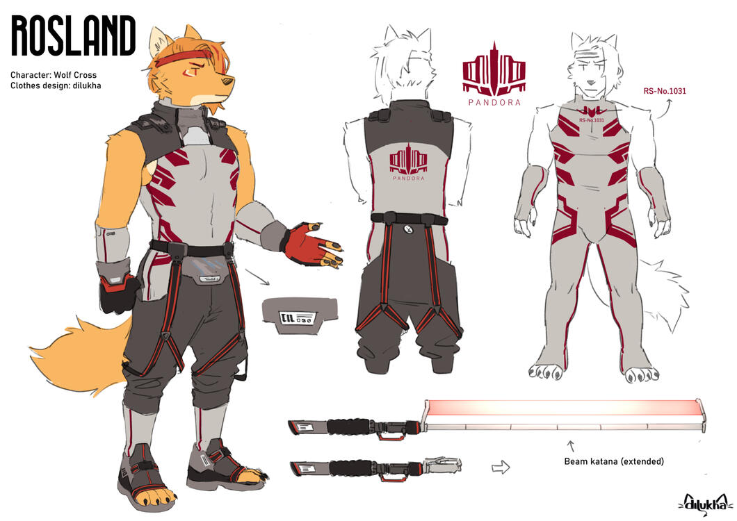 outfit reference sheet for @MortalisEtBe