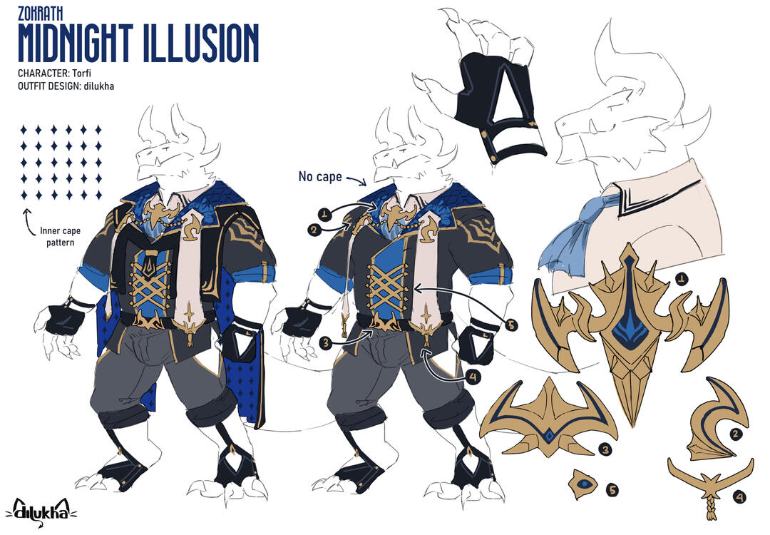 outfit reference sheet for @TorfiTheCrocco (twt)